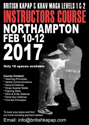 BRITISH KAPAP & KRAV MAGA LEVELS 1 & 2 - INSTRUCTORS COURSE